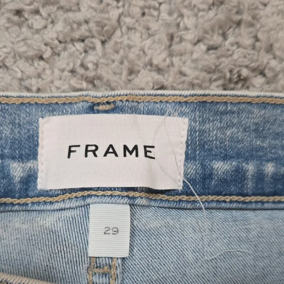 FRAME Light Wash Straight Leg Jeans - Picture 3 of 6